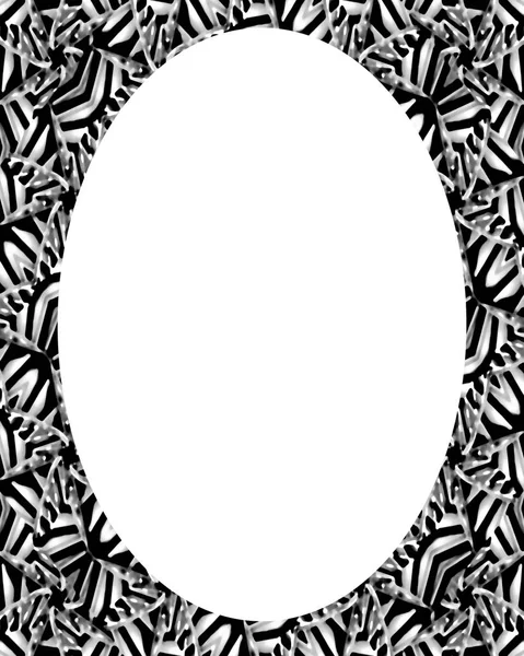 Circle Frame Background with Decorated Borders