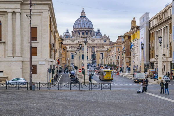 Conciliazione Street, Roma, Itália — Fotografia de Stock