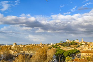Roma Cityscape havadan görünümü Aventino Hill