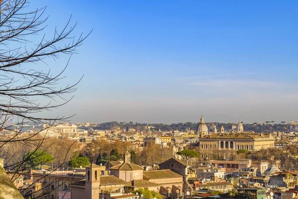 Rome Cityscape Aerial View from Trastevere Hill — Stock Photo, Image