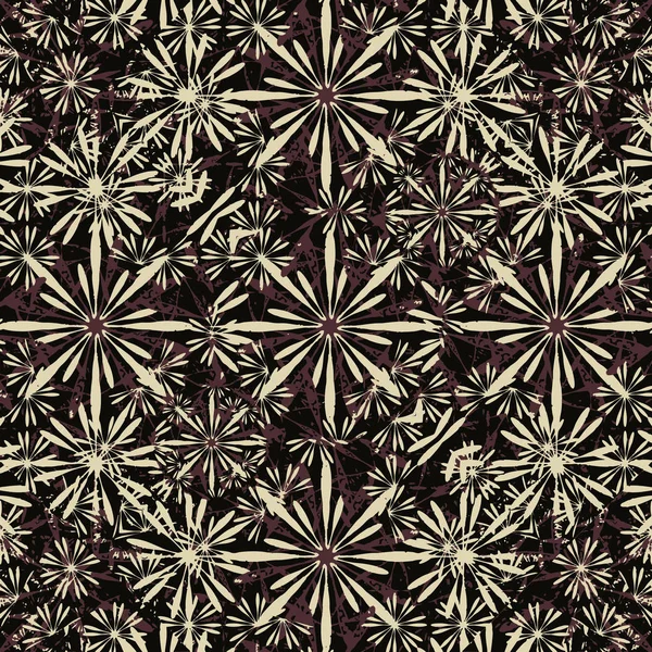 럭셔리 어두운 꽃 원활한 패턴 — 스톡 사진