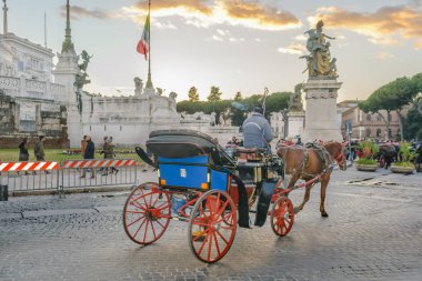 Taşıma, Piazza Venezia, Rome, İtalya