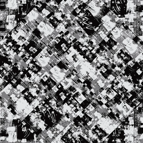Siyah ve beyaz Patchwork Grunge — Stok fotoğraf