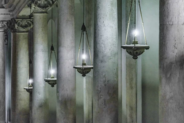 Columns and Lights at Vatican Museum — Stock Photo, Image