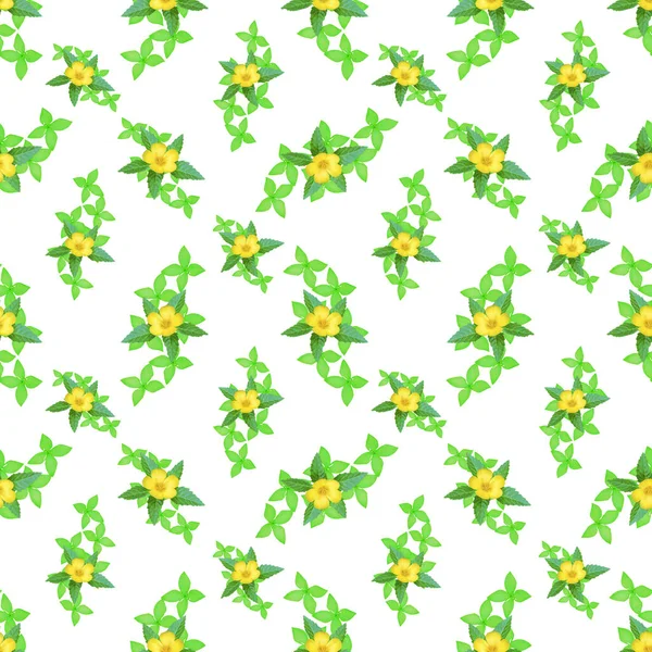 Jasne kwiaty Seamless Pattern Design — Zdjęcie stockowe