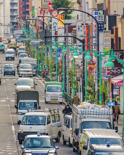 日本新宿地区东京大道 — 图库照片