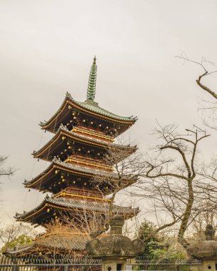 Kanei-ji Pagoda, Ueno Park, Tokyo, Japonya