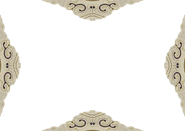 장식된 테두리와 흰색 프레임 — 스톡 사진