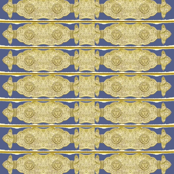 Golden Ornate Seamless Pattern — Stock Photo, Image