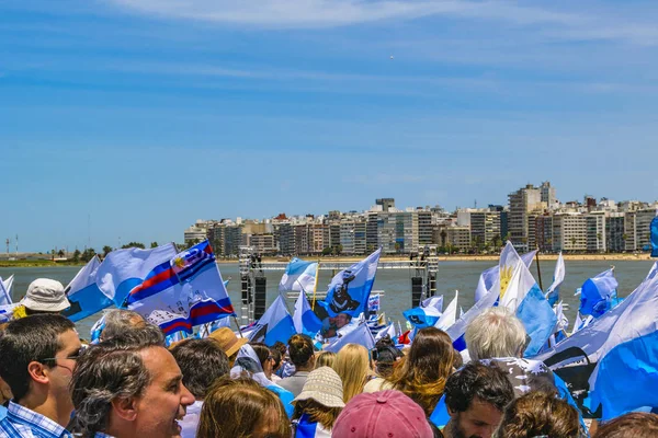 政治法案庆祝活动，乌拉圭蒙得维的亚 — 图库照片