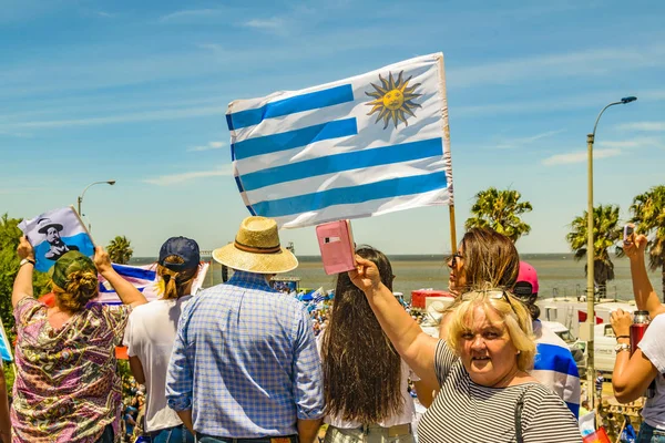 Poliittinen teko Juhla, Montevideo, Uruguay — kuvapankkivalokuva