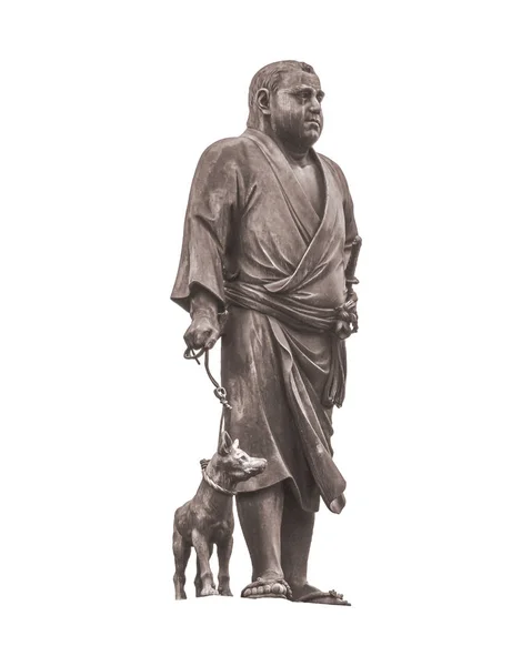 Saigo Takamori雕塑，日本东京 — 图库照片