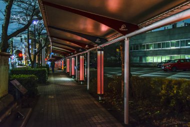 Çatı Pasajı, Şehir Gece Sahnesi, Tokyo, Japonya