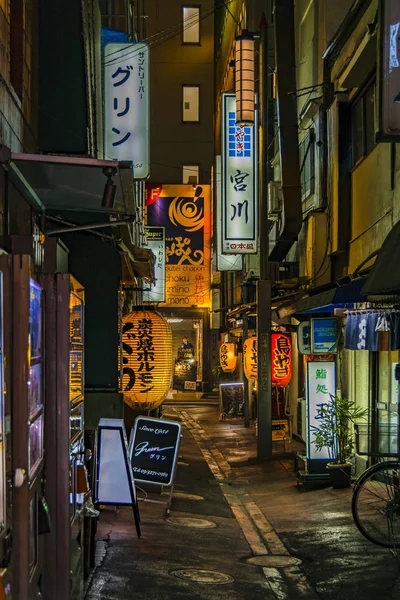 Urban Night Scene, Tokyo, Japan — 图库照片
