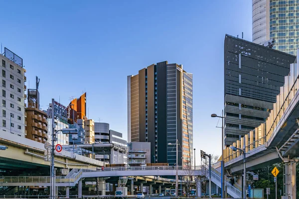 Ginza Bairro Cityscape, Tóquio, Japão — Fotografia de Stock