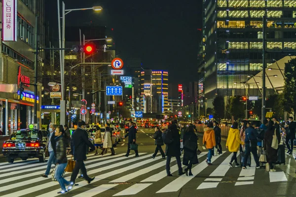 東京都交差点の人々 — ストック写真