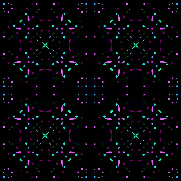 Mörk modern geometrisk sömlös mönster Mosaik — Stockfoto