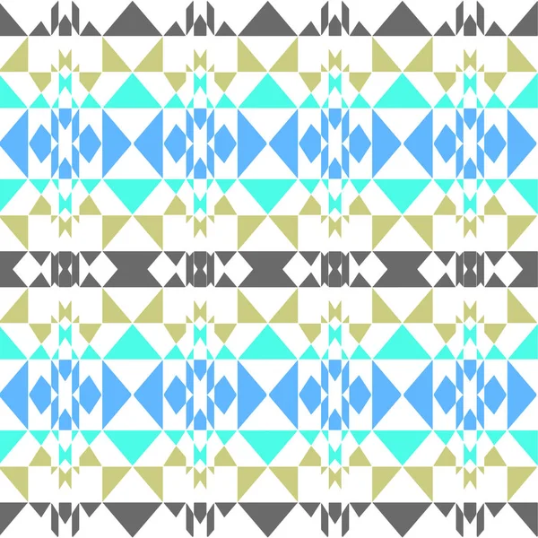 Πολύχρωμα Πολύγωνα Motif Seamless Pattern — Φωτογραφία Αρχείου