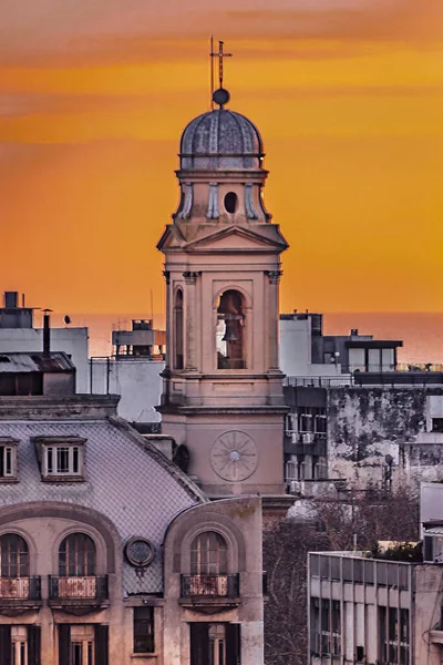 Здания Стиле Эклектики Видом Воздуха Центре Города Монтевидео Уругвай — стоковое фото