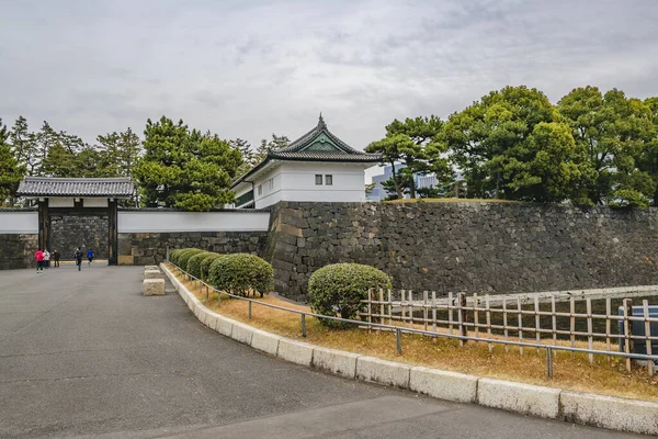 January 2019年1月 位于日本东京市千代田地区的皇宫内部花园景观 — 图库照片