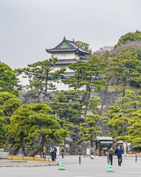 Tokyo Ιαπωνία Ιανουαριοσ 2019 Imperial Palace Interior Garden Landscape Located — Φωτογραφία Αρχείου