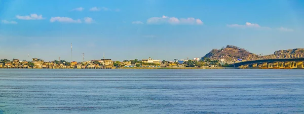 Blick Auf Die Stadt Daule Und Den Fluss Babahoyo Distrikt — Stockfoto