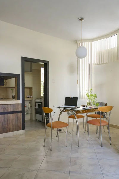 Cena Interior Casa Estilo Minimalista Elegante — Fotografia de Stock