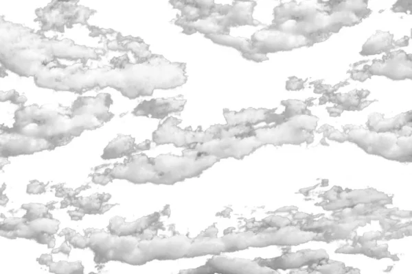Кучевые Облака Фоновое Фото Изолированы Над Белым — стоковое фото