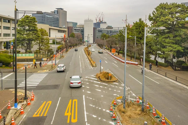 Tokyo Japan Januari 2019 Stadsgezicht Met Weinig Verkeer Chiyoda Tokyo — Stockfoto