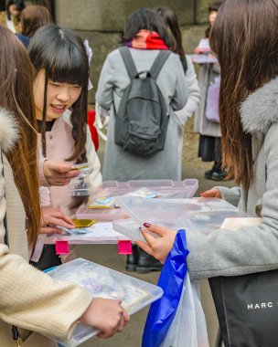 TOKYO, JAPONYAN, JANUARY - 2019 - Park açık hava etkinliği, chiyoda bölgesi, Tokyo, Japonya