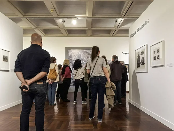 Montevideo Uruguay Prosinec 2019 Lidová Výstava Uměleckých Děl Národním Muzeu — Stock fotografie