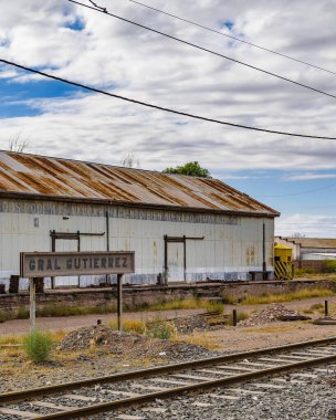 MENDOZA, ARGENTINA, APRIL - 2019 - Maipu eski tren istasyonu sahnesi, mendoza bölgesi, Arjantin