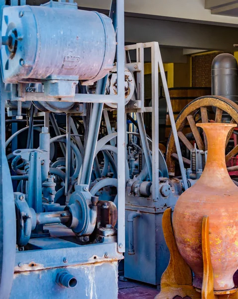 Mendoza Argentina Abril 2019 Viejos Equipos Bodega Exhibidos Tela Provincia — Foto de Stock