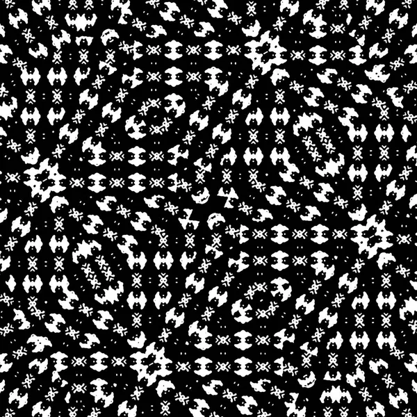 Black White Bold Tribal Ethnic Seamless Geometric Pattern Design — Stock fotografie