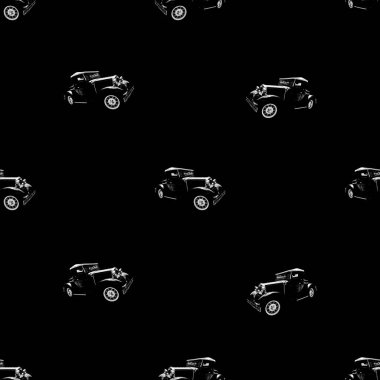 Konuşma biçimi olmayan klasik klasik araba motifi tasarımı