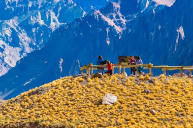 MENDOZA, ARGENTINA, APRIL - 2019 - Aconcagua Ulusal Parkı, Mendoza Bölgesi, Arjantin