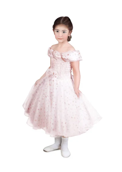 Kleines Mädchen im rosa Kleid Stockfoto