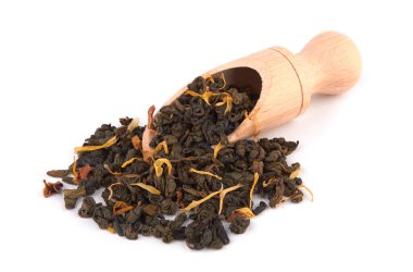 yeşil çay yaprakları