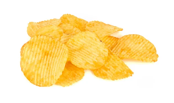 Burgonya chips elszigetelt — Stock Fotó