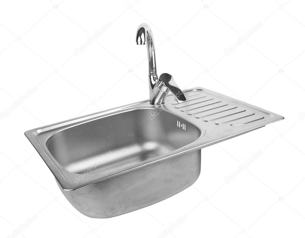kitchen sink with tap