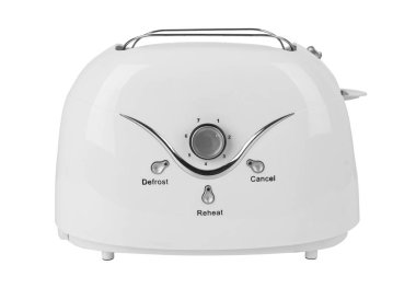 İzole beyaz ekmek kızartma makinesi