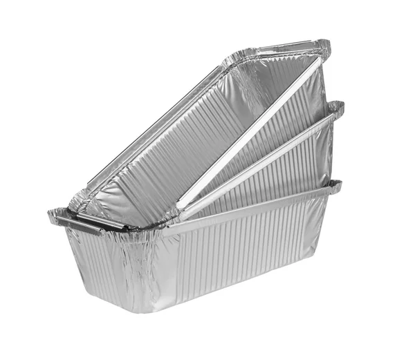 Bandeja de papel alumínio para alimentos — Fotografia de Stock