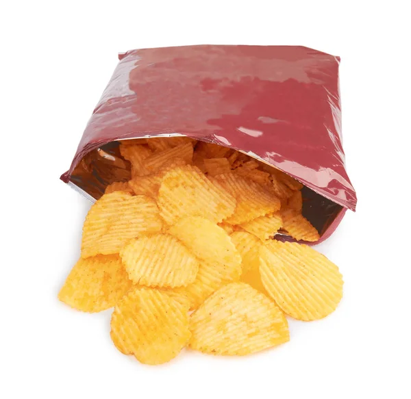 Potatis chips påse — Stockfoto