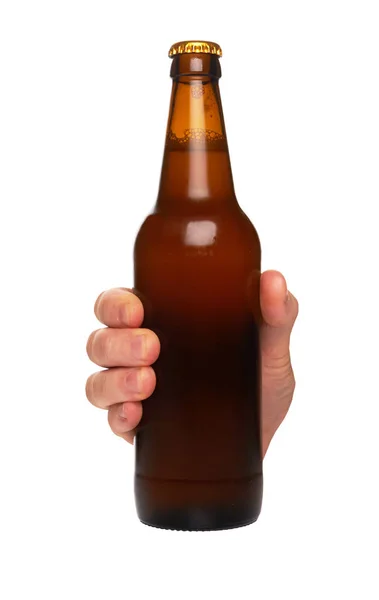 Bier auf Weiß — Stockfoto