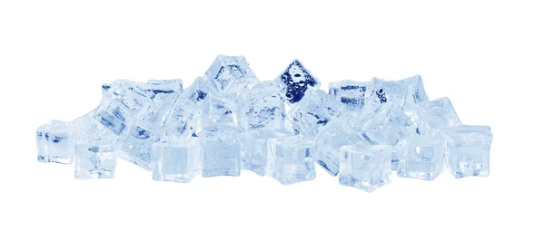 Ice cubes on white — Stock Photo, Image