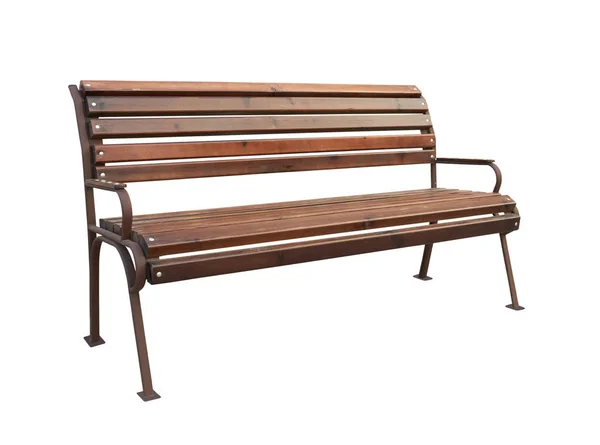 Park bench isolated — Stock Photo, Image