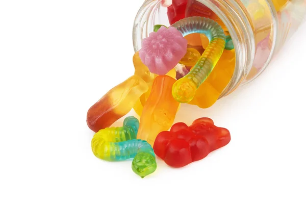 Neon gummy candies — Stock Photo, Image