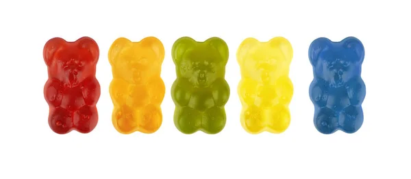 Neon gummy snoepjes — Stockfoto