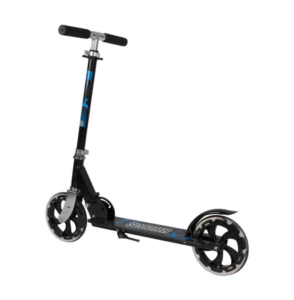 Siyah metal scooter — Stok fotoğraf