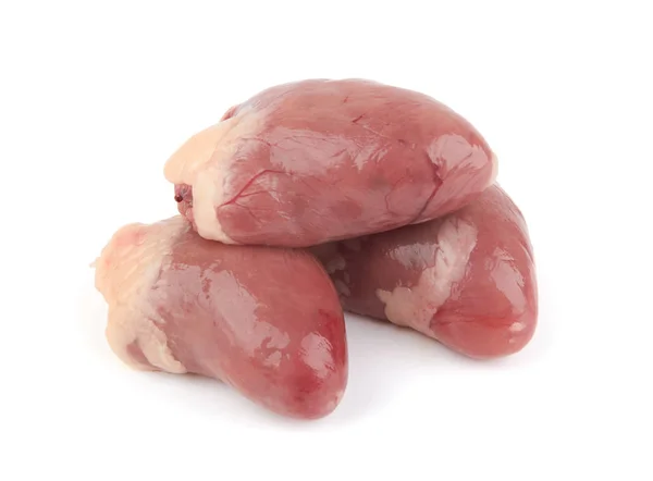 Corazón de pollo crudo —  Fotos de Stock